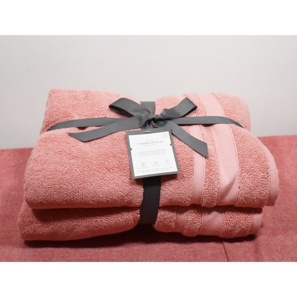 Threshold Bath Threshold 2pc Performance Value Bath Towel Set Pink